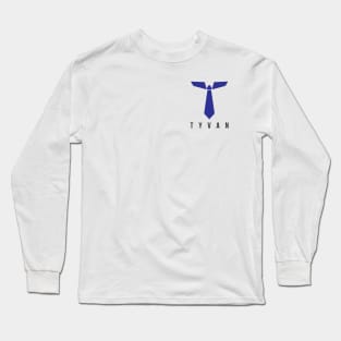 TyvanTV Logo w/TYVAN - Blue Long Sleeve T-Shirt